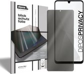 dipos I Blickschutzfolie klar kompatibel mit Samsung Galaxy M22 Sichtschutz-Folie Display-Schutzfolie Privacy-Filter (expres kleiner dan het glas omdat het gebogen is)