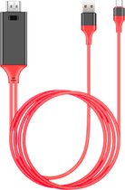 De Beste gadgets USB-C naar HDMI kabel+ USB oplaadfunctie - Geschikt voor Samsung Galaxy - Compatible met Samsung DEX - USB-C to HDMI - Type c to HDMI