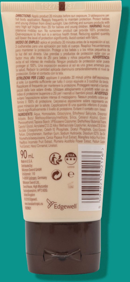 Hawaiian Tropic Aloha Care FACE Protective Sun Lotion SPF 30 90ml
