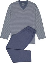 CECEBA LA Heren Pyjamaset - blauw met wit gestreept - Maat L