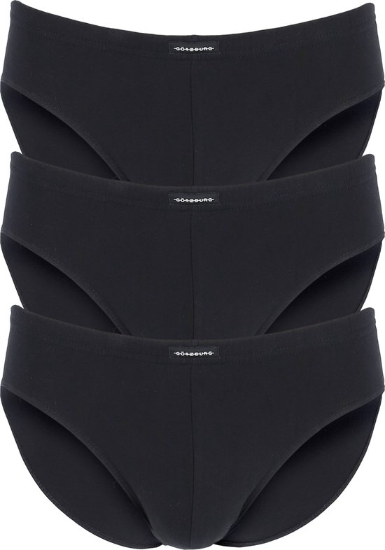 Gotzburg heren slips (3-pack) - zwart - Maat: 3XL