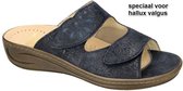 Fidelio Hallux -Dames -  blauw donker - slippers & muiltjes - maat 42