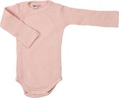 Lodger Romper Lange Mouw - Maat 62 - Ciumbelle - Overslagromper 2-4M - 100% Katoen - Elastisch - Handige Overslag - Unisex - Roze