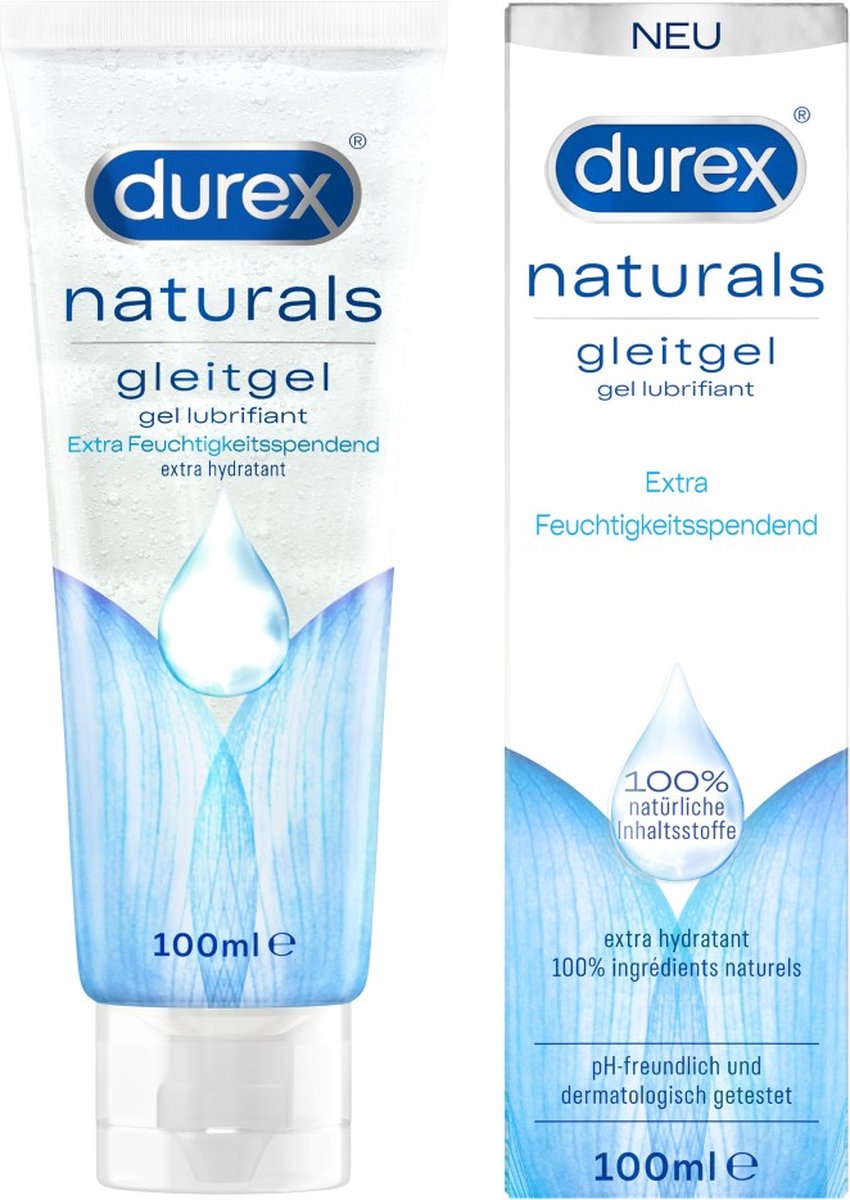 Goedkoopste Durex Glijmiddel Naturals Extra Feuchtigkeitsspendend 100ml Transparant