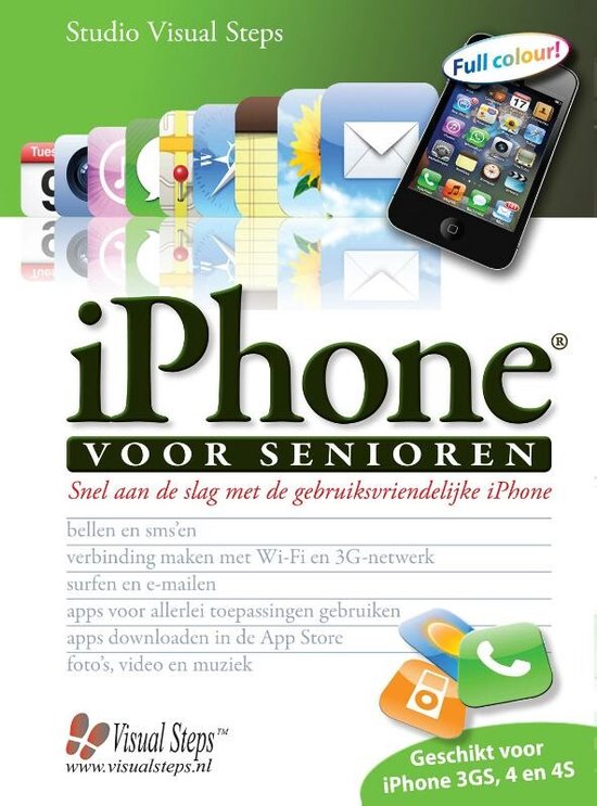 Cover van het boek 'Iphone Voor Senioren' van Studio Visual Steps
