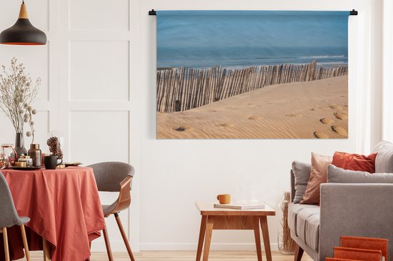 Tapisserie - Plage - Poteaux - Mer - 180x120 cm - Tapisserie