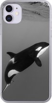Geschikt voor iPhone 11 hoesje - Orka - Water - Dieren - Siliconen Telefoonhoesje