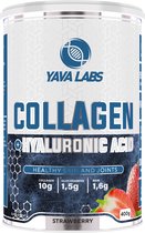 Collageen + Hyaluronic Acid 400 gram | Collageen ondersteunt huid, haar, nagel en gezondheid (6 smaken) - Strawberry