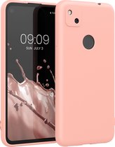 kwmobile telefoonhoesje voor Google Pixel 4a - Hoesje voor smartphone - Back cover in roze grapefruit