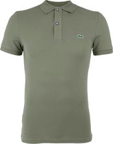Lacoste - Poloshirt Pique Khaki - Slim-fit - Heren Poloshirt Maat S