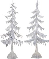 Kerstboom | kunststof | zilver | 24x24x (h)55 cm