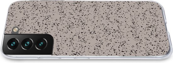 Coque Samsung Galaxy S22 - Pois - Zwart - Grijs - Siliconen