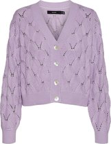 Vero Moda Vest Vmgabby Ls V-neck Cardigan Ga 10260648 Lavendula Dames Maat - L