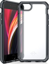Itskins Supreme Clear cover voor Apple iPhone SE 2020 - Level 3 bescherming - Grijs/Transparant
