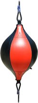 Flanner® Double-End Boksbal – Boksbal met dubbele bevestiging – Trainings Bokszak – 20 cm Doorsnede - Rood