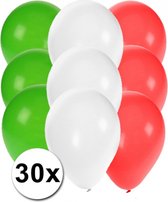 30x ballons aux couleurs italiennes