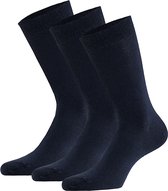 Bamboe sokken basic - Blauw - Maat 35/38 - Apollo - Bamboe dames sokken - Naadloze sokken - Bamboe - Bamboo - Apollo