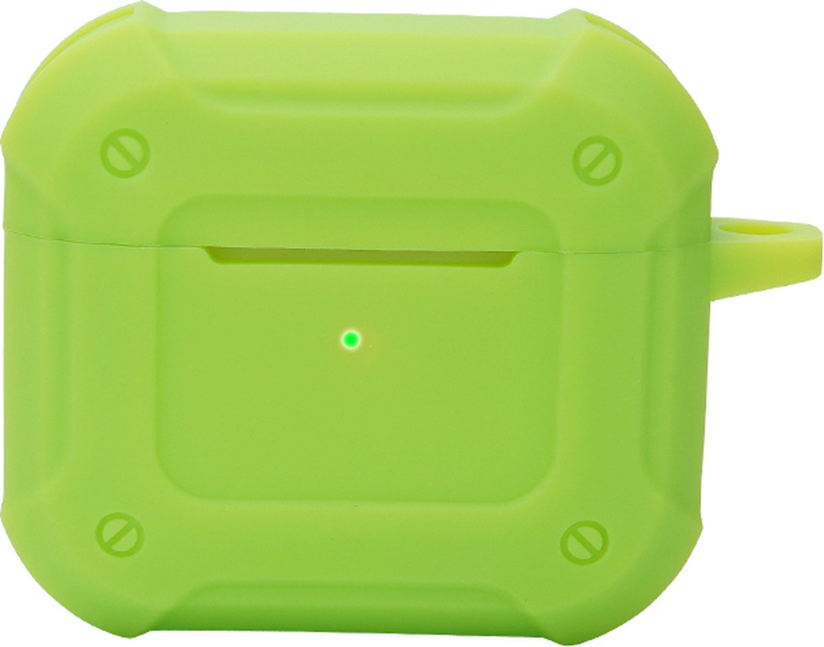 Case2go - Hoesje geschikt voor Apple Airpods Pro - Groen