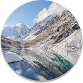 Wandcirkel Altai Mountains - Ø100 cm