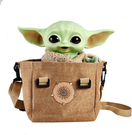 Mattel - Disney Star Wars Mandalorian The Child Baby Yoda Pluche in Tas