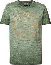 Petrol Industries - Heren Artwork T-shirt - Groen - Maat L