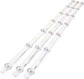 TV Backlight LED Strip - Set voor 32 Inch LG Televisies - Ambilight - RGBWW - Set - Ledstrip - RGB Strips - B1 en B2 - Grijs