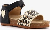 Blue Box meisjes sandalen met luipaardprint - Zwart - Maat 24