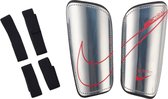 Nike - Mercurial Hardshell Shinguard - Unisex Scheenberschermers - M - Zilver