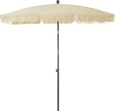 Sunny Parasol vierkant knikbaar crèmewit 200 x 125 x 235cm