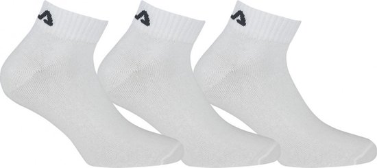 Fila - Ankle Socks 3-Pack - Witte Enkelsokken - 35 - 38 - Wit