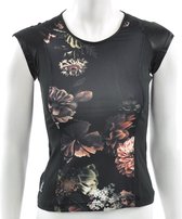 Australian - Singlet - Bloemenprint Shirt - 36 - Zwart