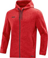 Jako - Hooded Jacket Premium - Jas met kap Premium Basics - L - Rood