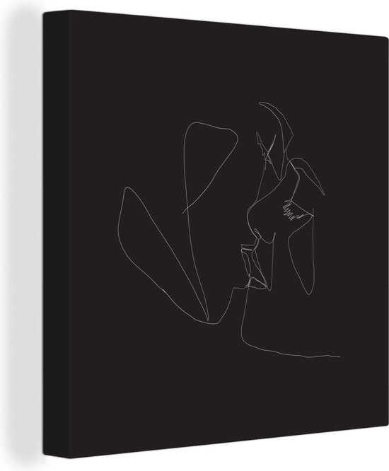 Lot De 3 Tableaux Toile 'Femme Dessin Au Trait' - Impression Moderne 30x40cm - Décor Mural Salon, Chambre - Sans Cadre - 2
