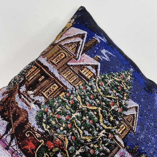 Coussin koho Père Noël 45x45 - Moderne - Salon - Salon - Chambre - Salle à manger - Sierkussen - Housse de coussin - Motif Chat