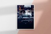 Poster Glasschilderij Ferrari #2 - 100x140cm - Premium Kwaliteit - Uit Eigen Studio HYPED.®  - 100x140cm - Premium Museumkwaliteit - Uit Eigen Studio HYPED.®