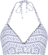LingaDore Voorgevormde Triangel Bikini - 7117TB - Blauw/Wit Print - 42B