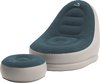 Easy Camp Comfy Lounge Set- Chaise de camping - Chaise gonflable et pouf - Blauw acier