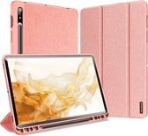 Dux Ducis - Tablet Hoes geschikt voor Samsung Galaxy Tab S8 - Domo Book Case - Roze