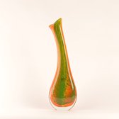 Design Vaas VASE - Fidrio AUTUNNO - glas, mondgeblazen bloemenvaas - diameter 12 cm hoogte 38 cm