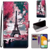 Fonu Geschikt Voor Samsung Galaxy A53 Hoesje - Boekmodel Eiffel Toren