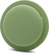 Mobigear Hoesje geschikt voor Apple AirTag Hoesje Flexibel Siliconen | Mobigear Sticky Disc - Groen
