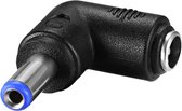 Ninzer 90 graden 5.5*2.1 Male Plug naar 5.5*2.1 Female Socket Jack DC Power Connector