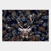 Artistic Lab Poster - Forrest Deer - 250 X 160 Cm - Multicolor