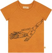 Smitten Organic - 'Safari Hawk Guide' Bruin T-shirt met korte mouwen