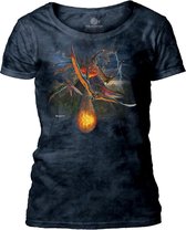 Ladies T-shirt Eruption Dinosaurs L