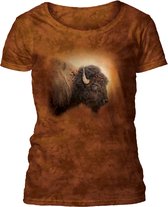 Ladies T-shirt Bison Sunset XL