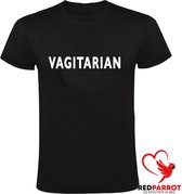 Vagitarian Heren  t-shirt | seks |porno |vegetarier | Zwart