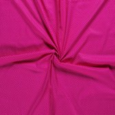 Katoen stof - Kleine Stippen - 140cm breed - Fuchsia - 10 meter