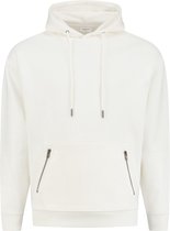 Purewhite -  Heren Relaxed Fit   Hoodie  - Wit - Maat XS