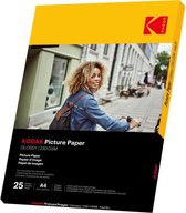 KODAK 9891266 - 25 feuilles de papier photo 230g/m², brillant, Format A4 (21x29,7cm), Impression Jet d'encre